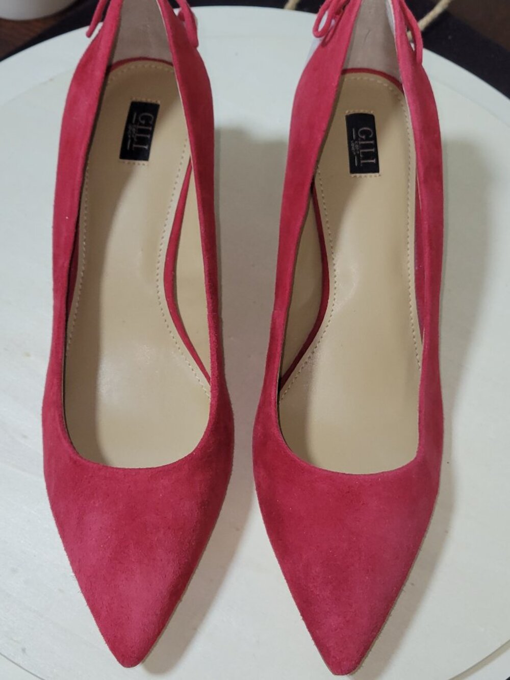 G.I.L.I. (Got It Love It) - GI Dorena Red Suede Pumps [Item #SP05]